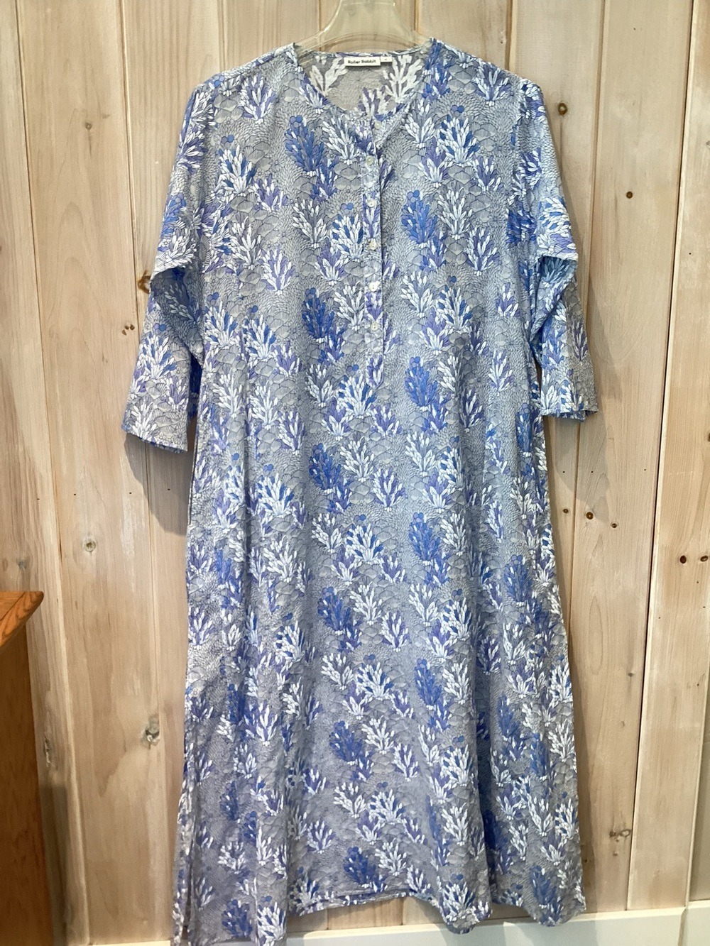 Roller Rabbit Cotton Tunic Caftan Kurta XL - Picture 5 of 8